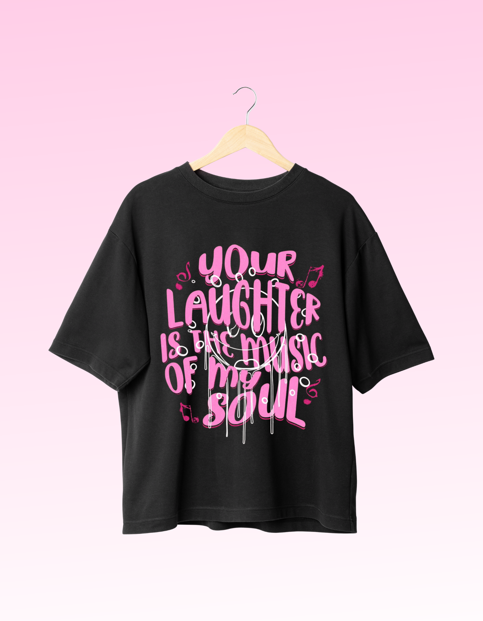 LAUGHTER OVERSIZE T-SHIRT