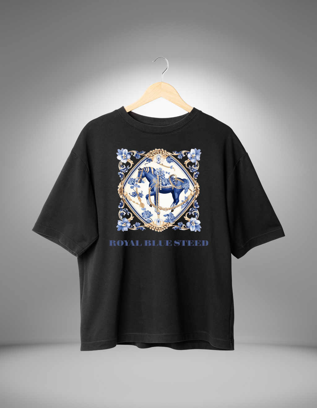 ROYAL BLUE STEED OVERSIZE TSHIRT