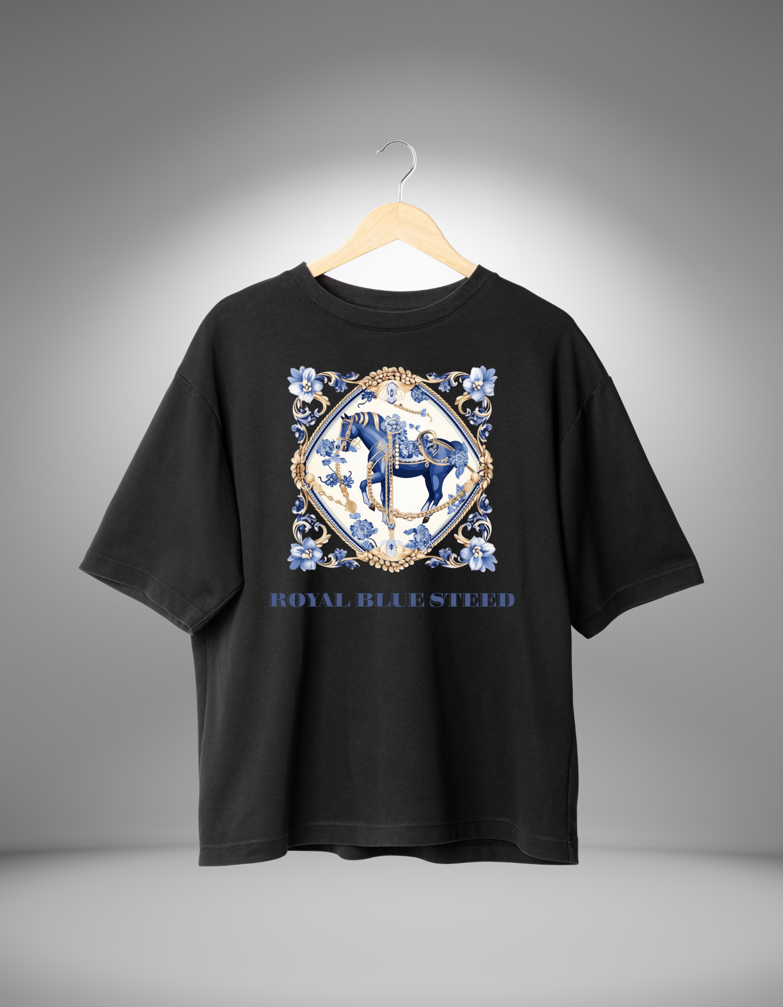 ROYAL BLUE STEED OVERSIZE TSHIRT