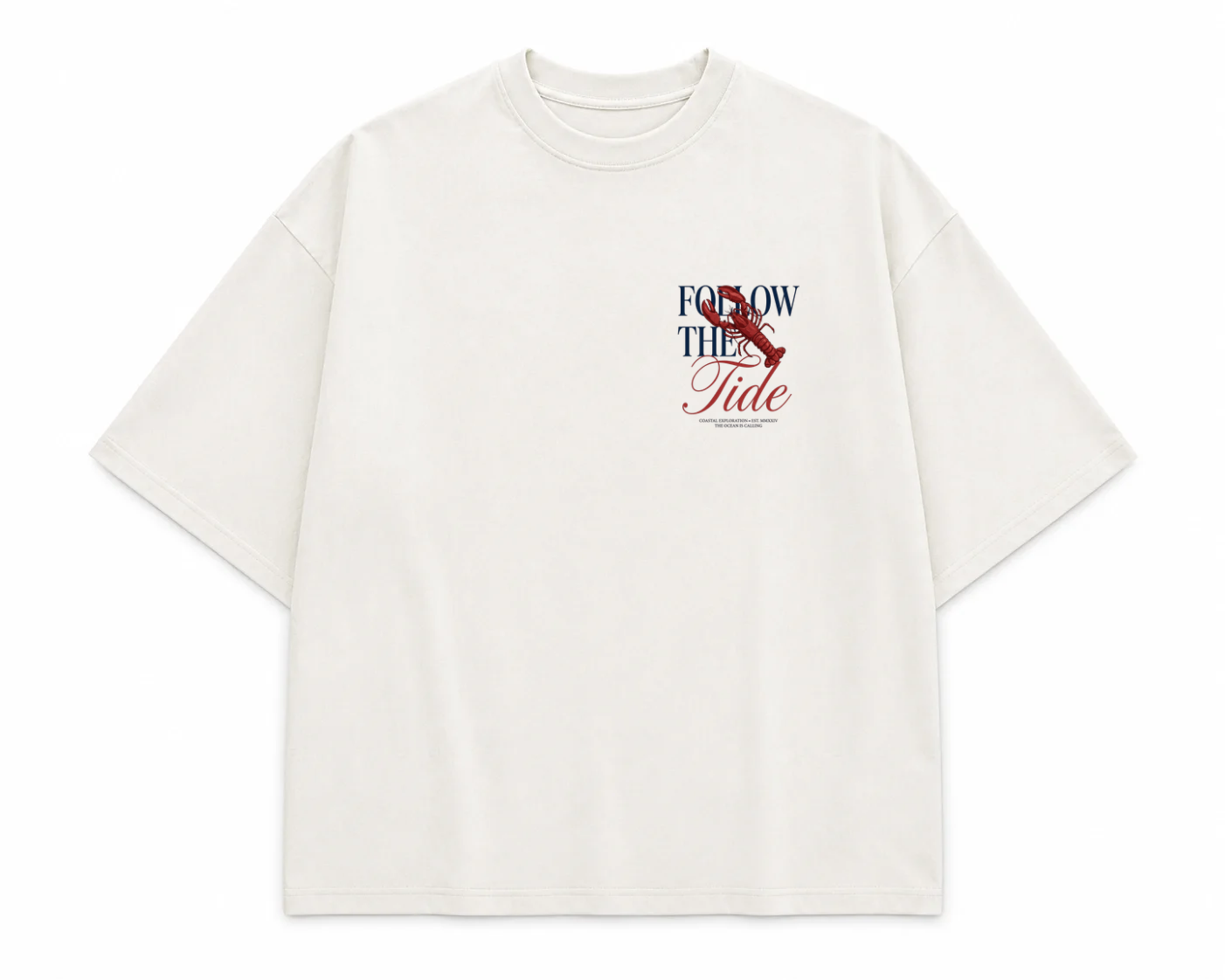 FOLLOW THE TIDE OVERSIZED TSHIRT