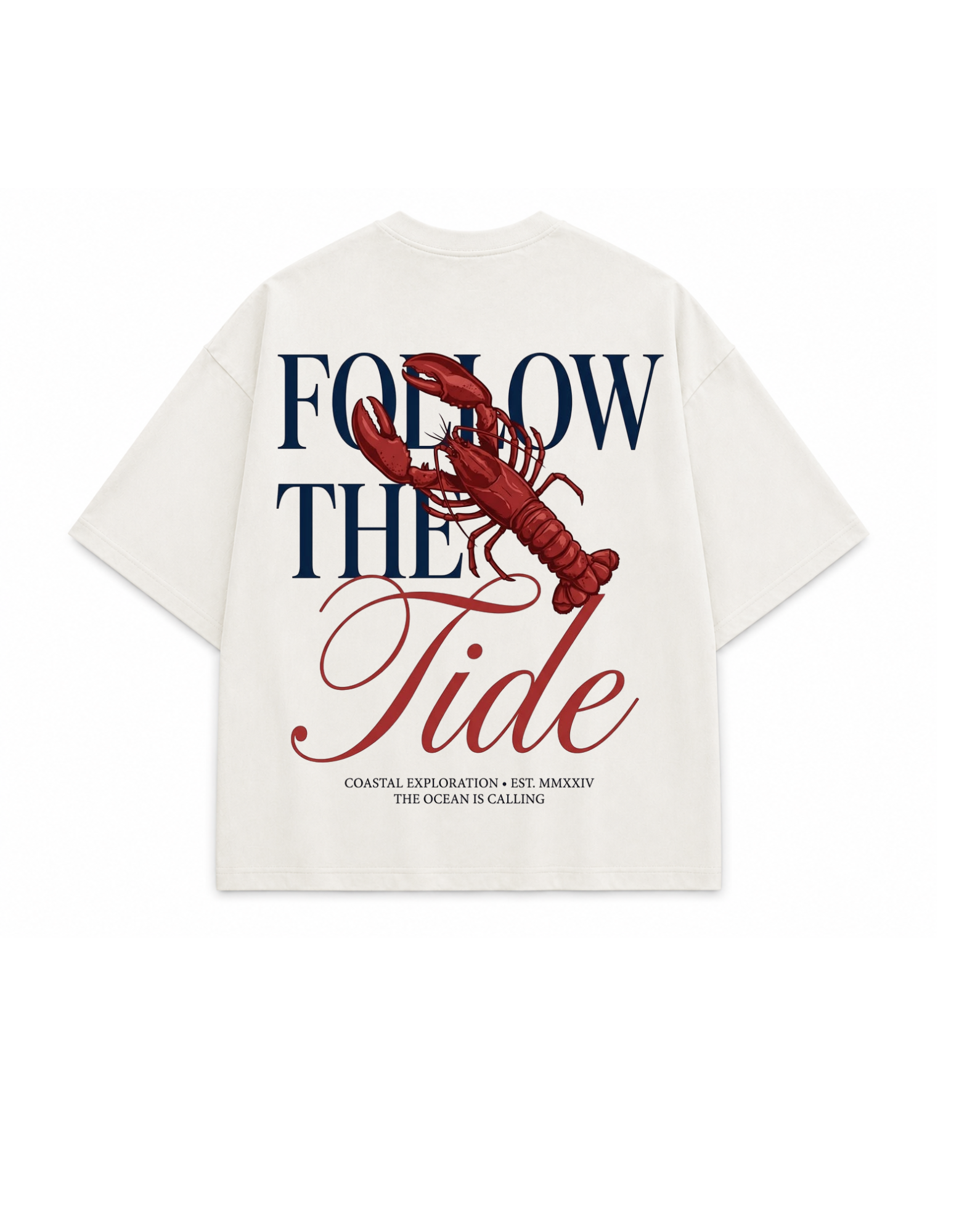 FOLLOW THE TIDE OVERSIZED TSHIRT
