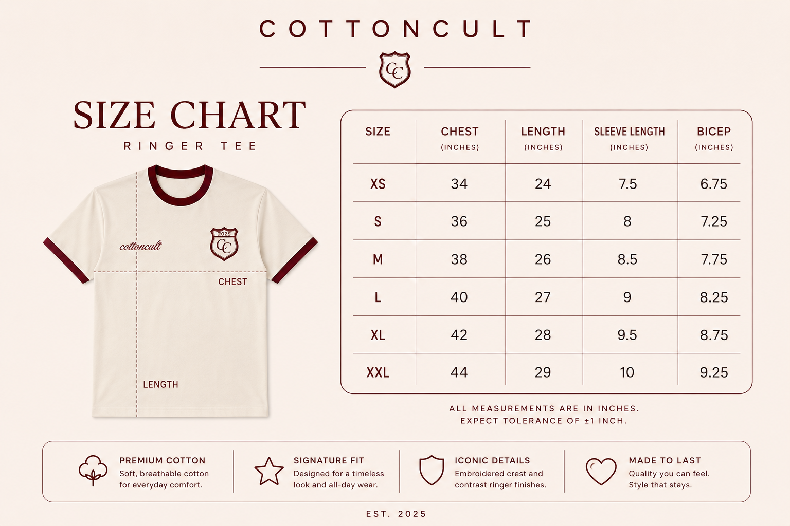 Cult Classic Ringer Tee